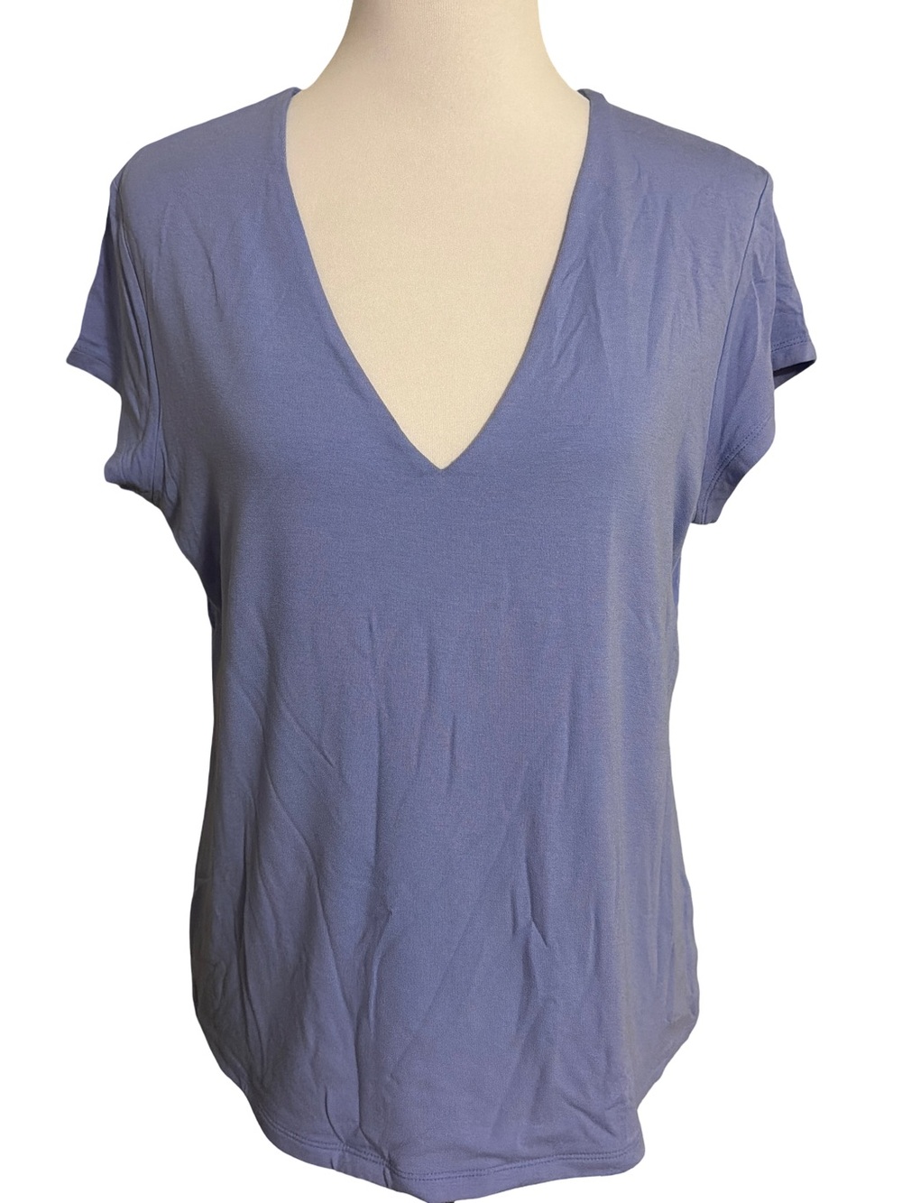 a new day Lavender V-Neck Short Sleeve Tee